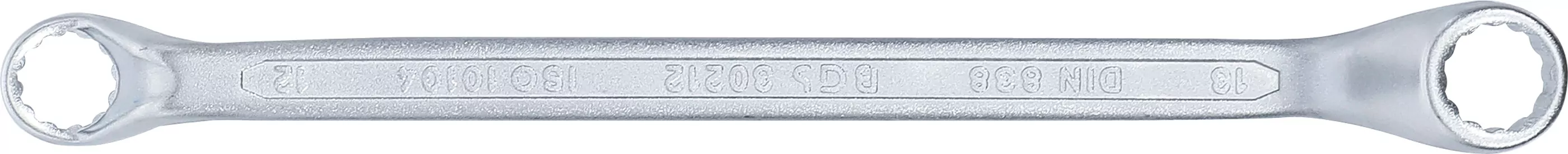 Doppel-Ringschlüssel | tief gekröpft | SW 12 x 13 mm