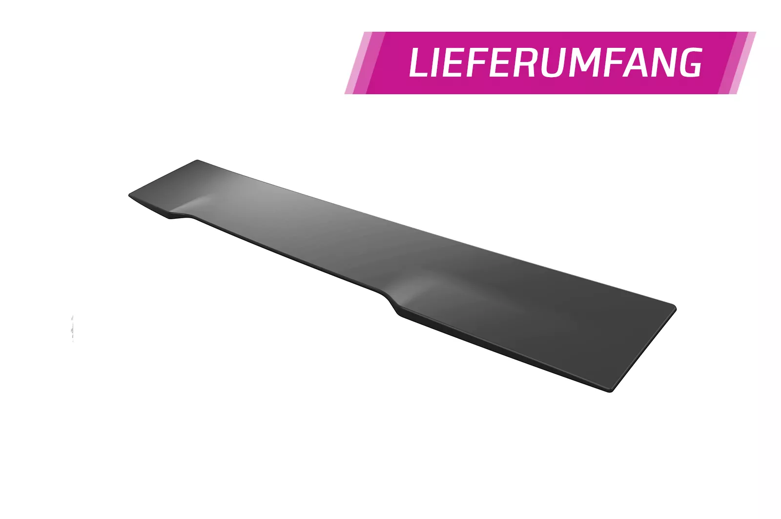 Heckscheibenblende für BMW 5er G60 / i5 G60E Limousine HSB120 Schwarz Strukturiert