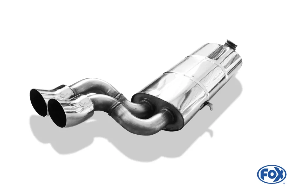 Audi 80/90 Typ 81  Endschalldämpfer auf Serie - 2x76 Typ 18