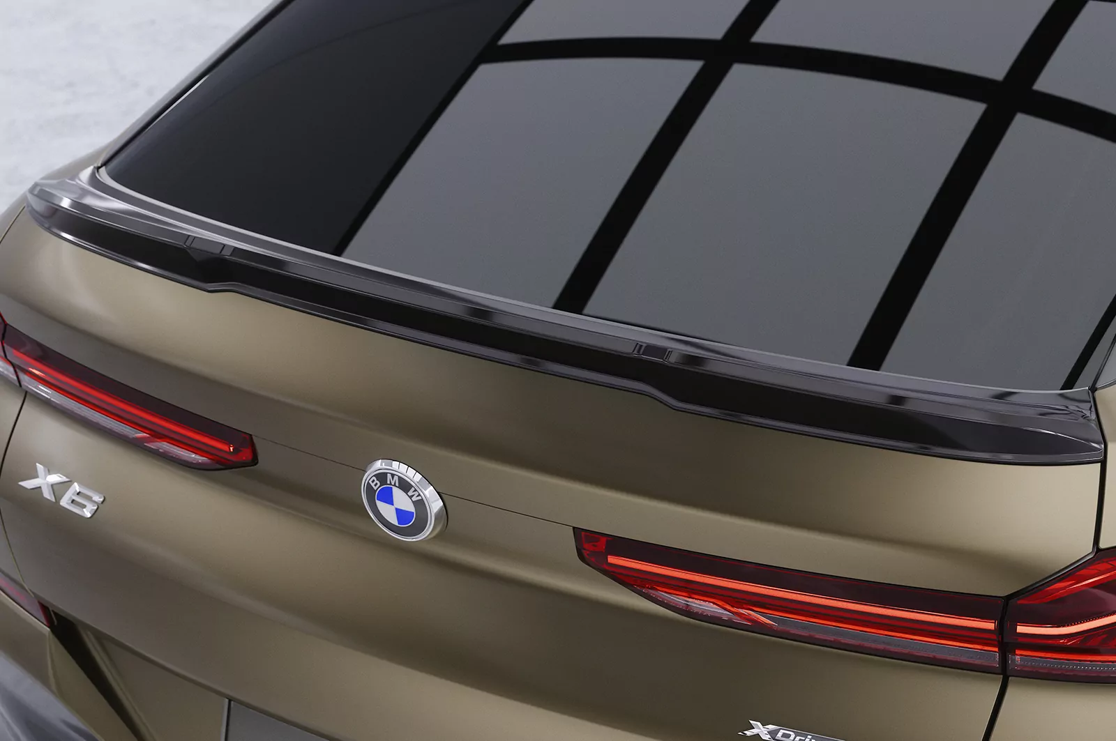 Heckflügel mit ABE für BMW X6 (G06) HF012 Schwarz Strukturiert