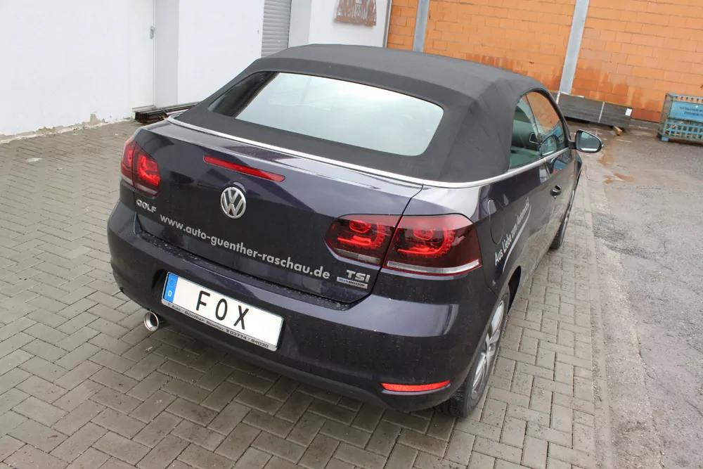 VW Golf VI Cabrio  Endschalldämpfer - 1x90 Typ 13