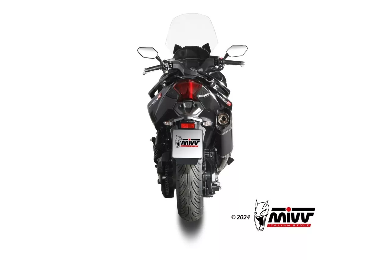MIVV SR-1 Edelstahl Schwarz Mit Kat SYM MAXSYM TL 508 21-24