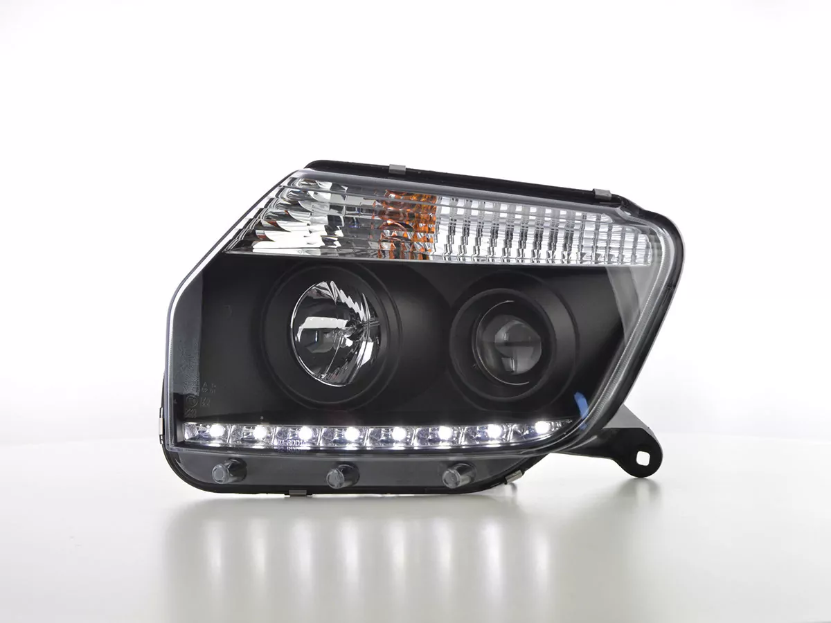Scheinwerfer Set Daylight LED Tagfahrlicht Dacia Duster Bj. ab 2014 schwarz