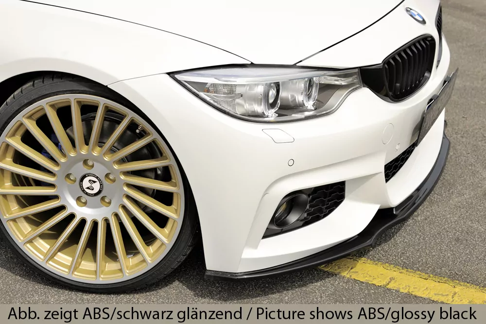 Rieger Spoilerschwert für BMW 4er F33  (3C) | Cabrio 03.13-06.15 (bis Facelift) für orig. M-Paket-Frontschürze