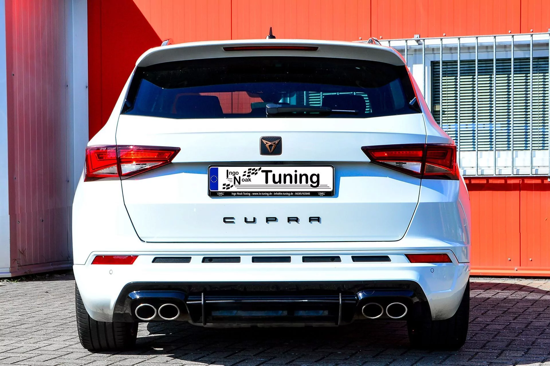 Gefräster Heckansatz Diffusor für Cupra Ateca 5FP mit AHK