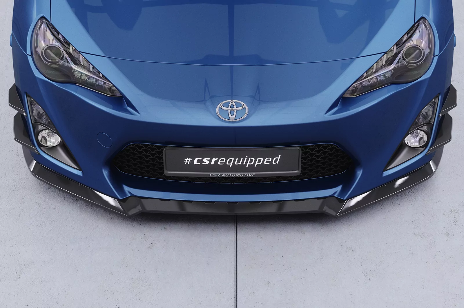 Cup-Spoilerlippe mit ABE für Toyota GT86 (ZN6) CSL539 Schwarz Strukturiert