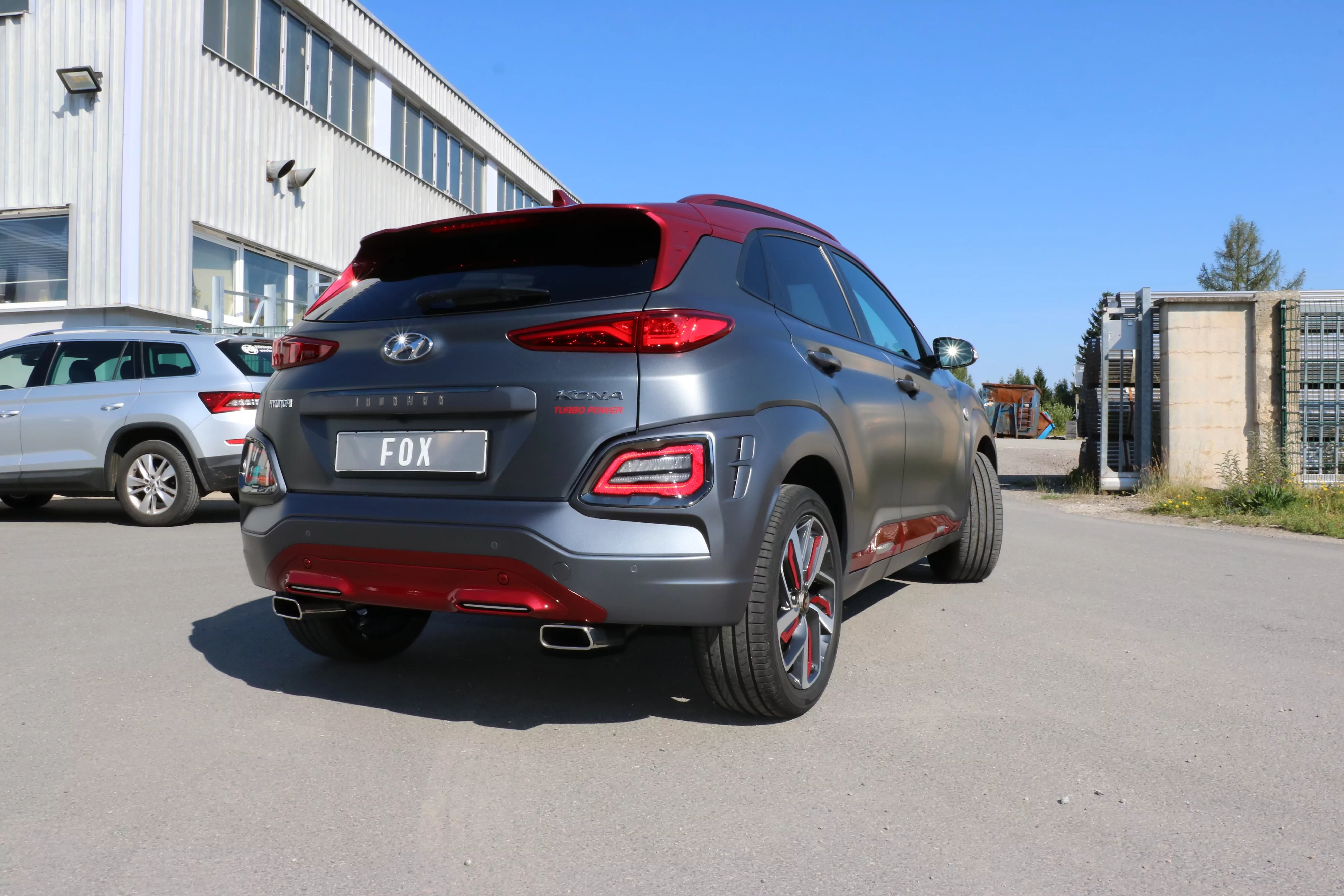 Hyundai Kona 2WD Ironman  Endschalldämpfer Ausgang rechts/links - 145x65 Typ 59 rechts/links