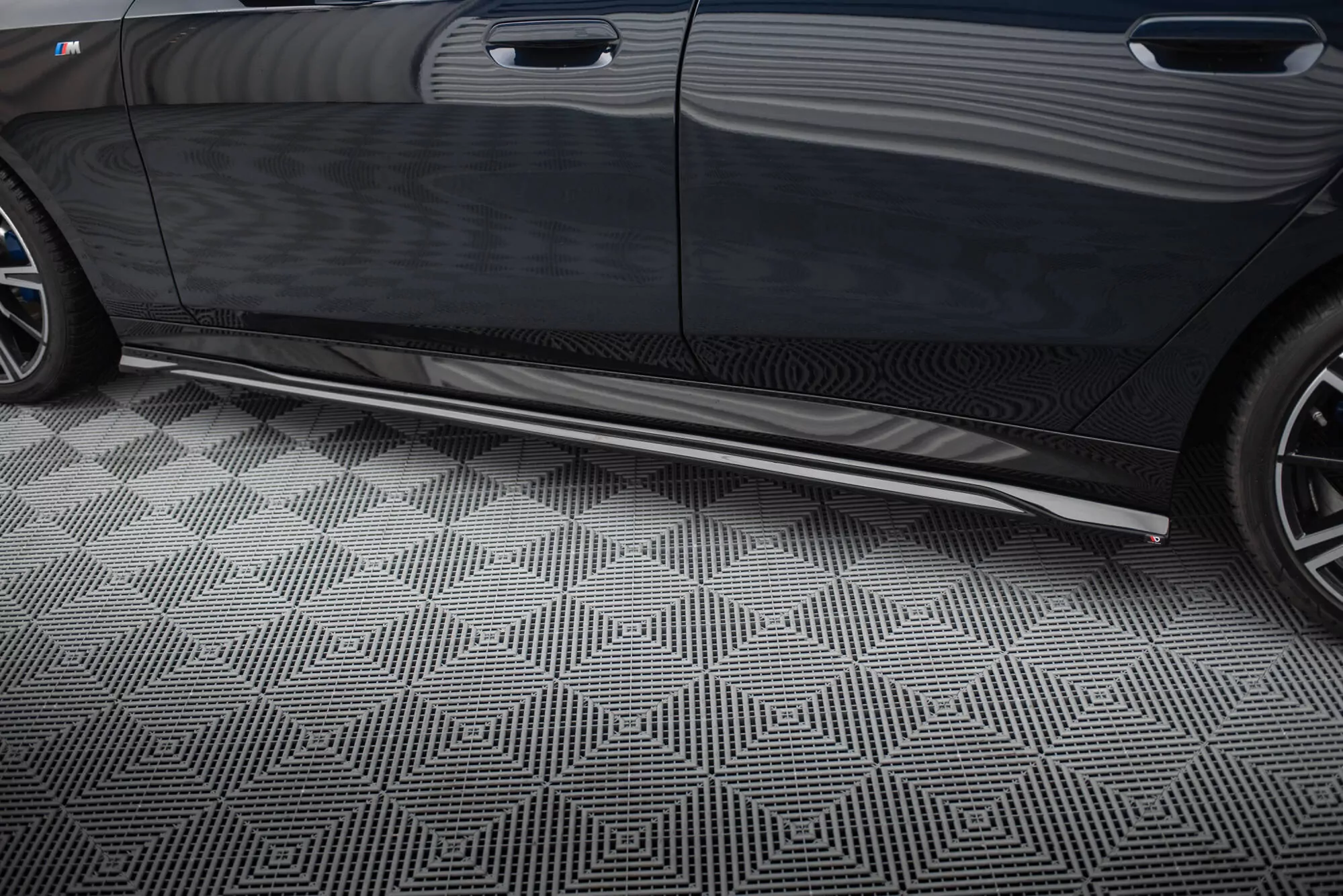 Seitenschweller Ansatz Für V.1 Für BMW 5er M-Paket G60 Schwarz Hochglanz