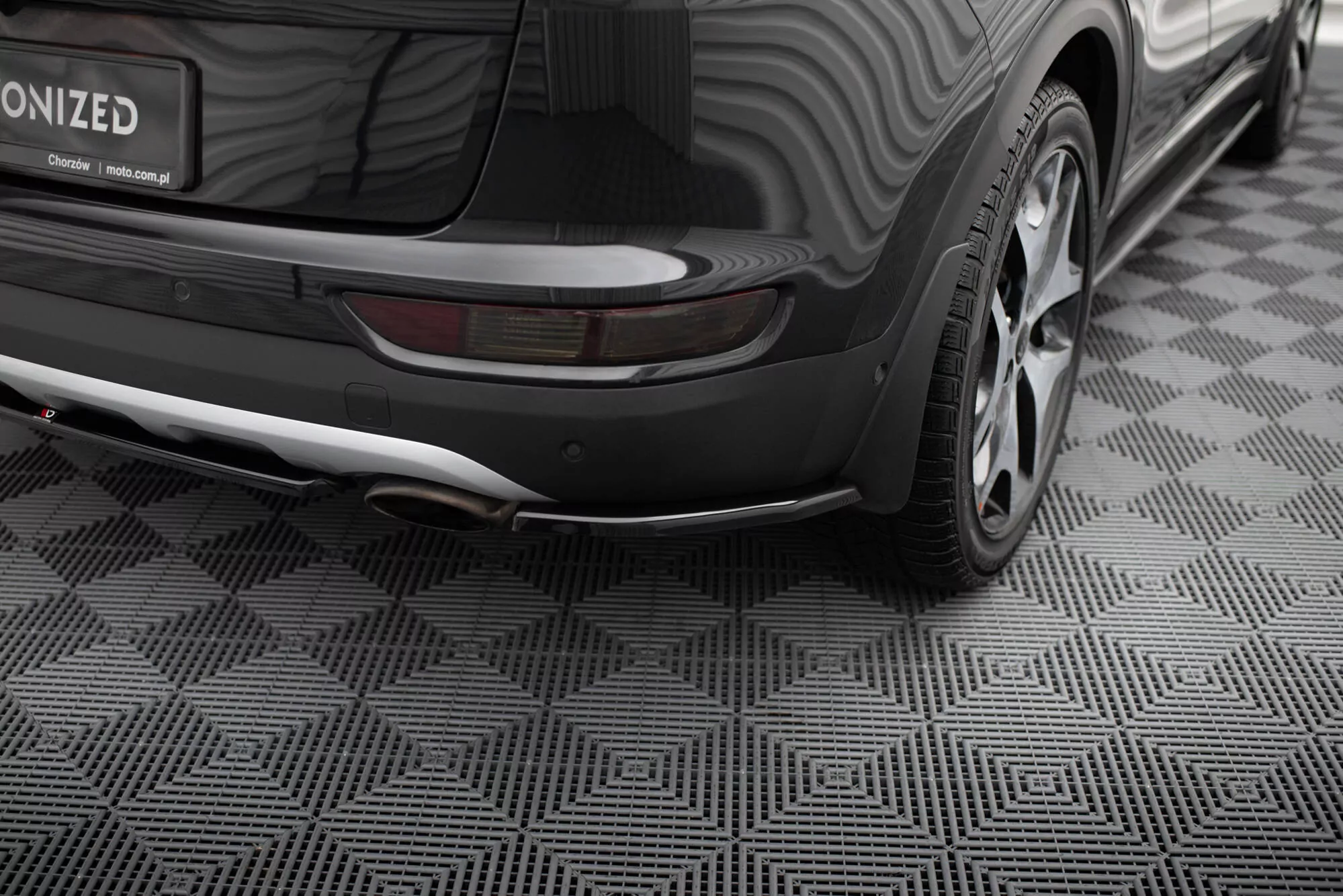 Heck Ansatz Flaps Diffusor Passend Für Diffusor Passend Für KIA SPORTAGE Mk4 GT-Line Schwarz Hochglanz Schwarz Hochglanz