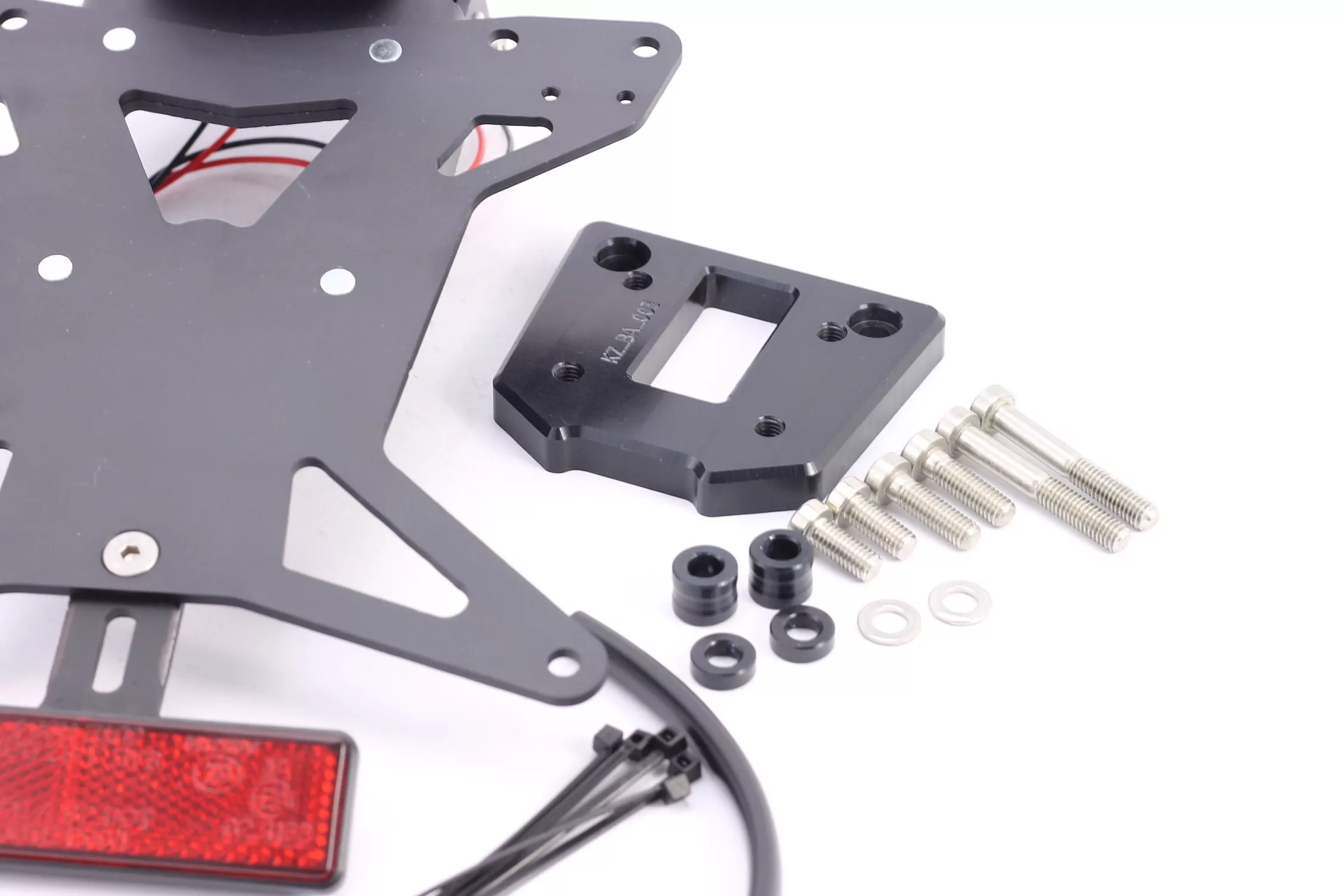 Kurzes Heck - Kennzeichenträger - Kennzeichenhalter für Kawasaki Z 800e ab 2013-2016