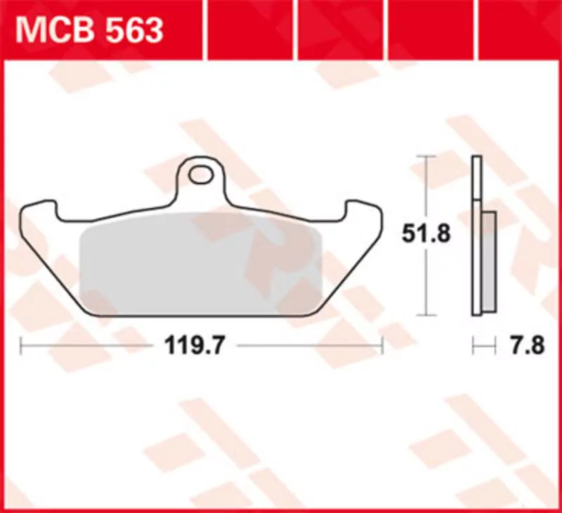TRW Lucas Bremsbelag MCB563 mit ABE
