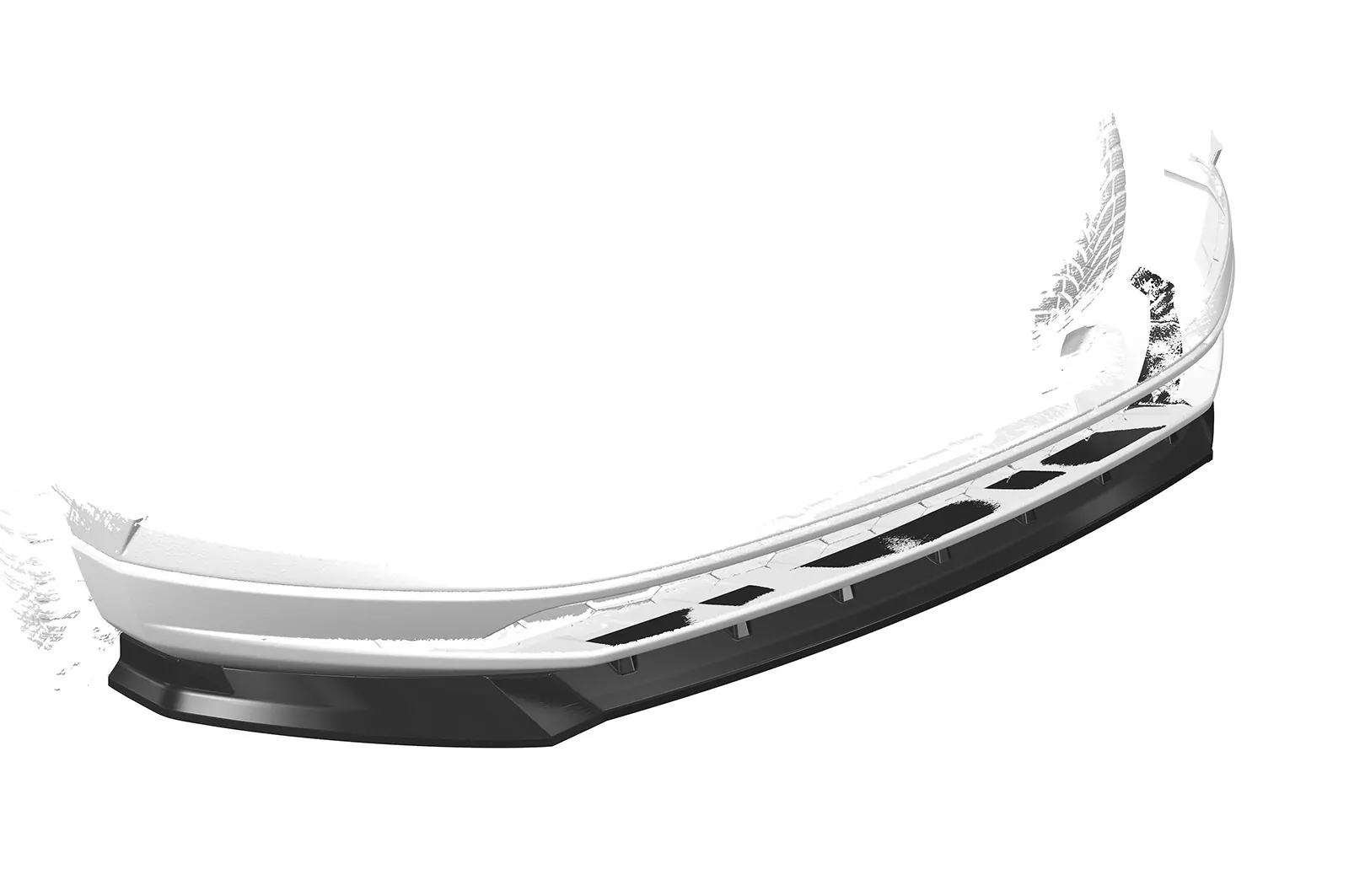 Cup-Spoilerlippe für Skoda Karoq CSL495-M Carbon Look (matt)