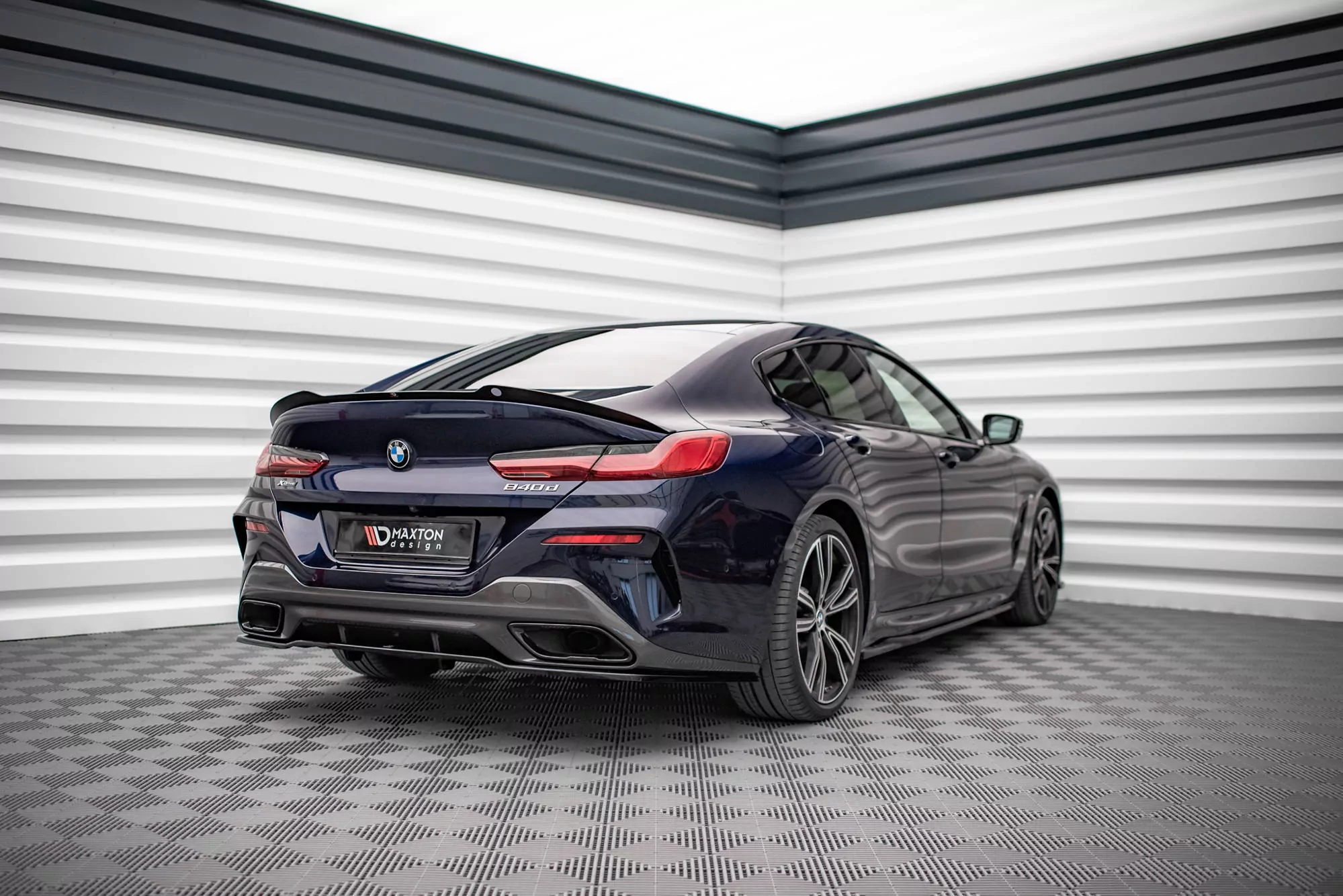 Spoiler CAP Für BMW 8 Gran Coupe M-Paket G16 Schwarz Hochglanz