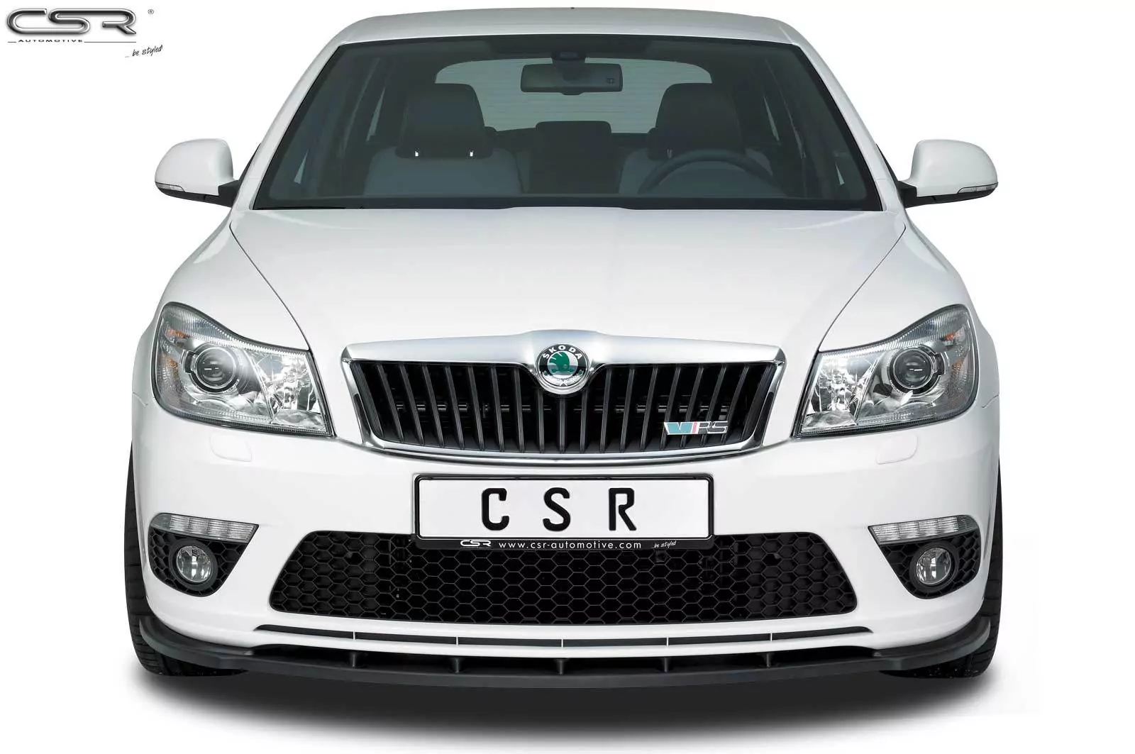 Cup-Spoilerlippe mit ABE für Skoda Octavia II (1Z) RS CSL001-M Carbon Look (matt)