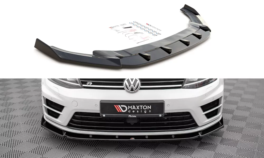 Street+ Spoilerlippe Front Ansatz V.4 Passend Für VW Golf R / R-Line Mk7 