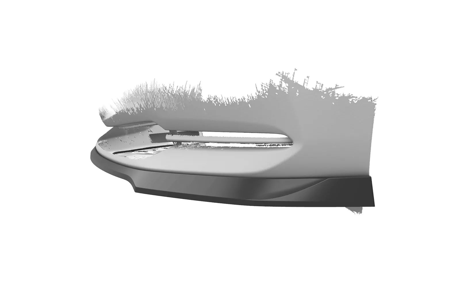 Cup-Spoilerlippe mit ABE für Mazda 2 (Typ DJ) CSL789 Schwarz Strukturiert