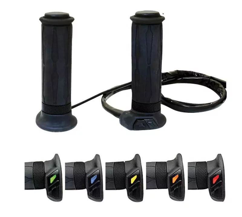 KOSO HG 13 Heizgriffe 7/8 Zoll + 1 Zoll L=120mm  - schwarz