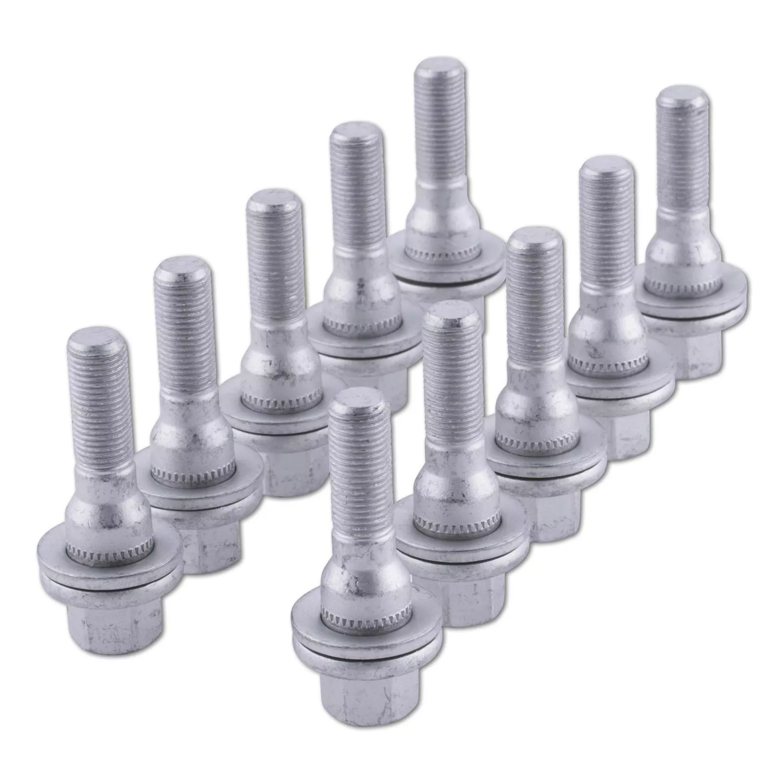 ST Radschraube M12x1,25x45mm Flach silber (10 Stk) Alle Alle