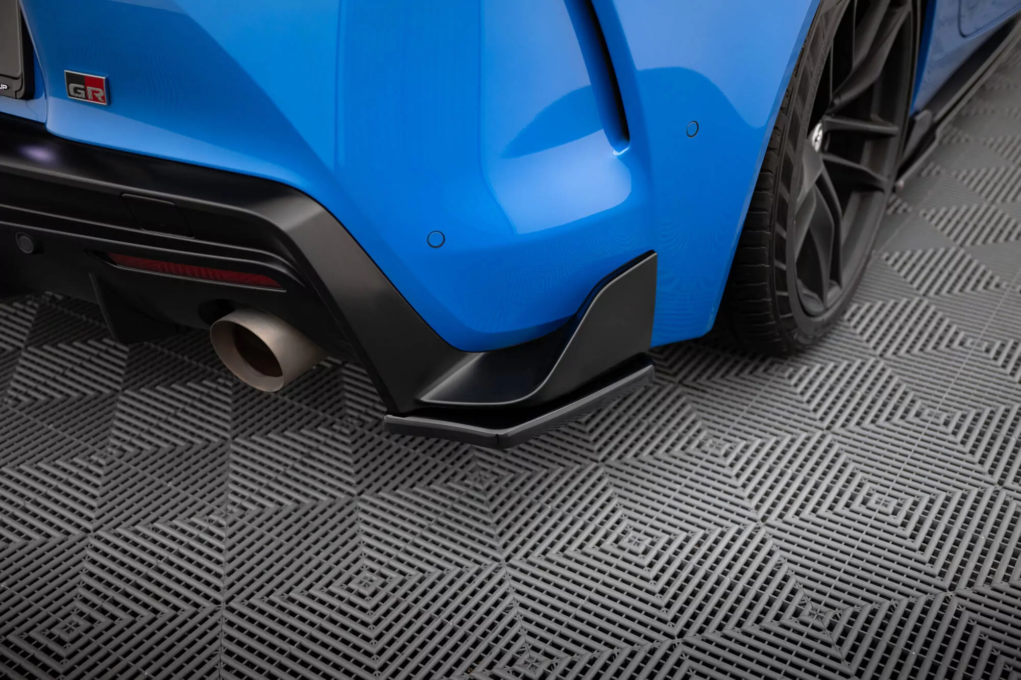 Heck Ansatz Flaps Diffusor Passend Für Diffusor V.2 Passend Für Toyota Supra Mk5 Schwarz Hochglanz Schwarz Hochglanz