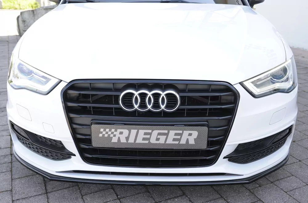 Rieger Spoilerschwert für Audi A3 (8V) | 5-tür. (Sportback 8VA) 07.12-08.16 (bis Facelift) für orig. S-Line Frontschürze