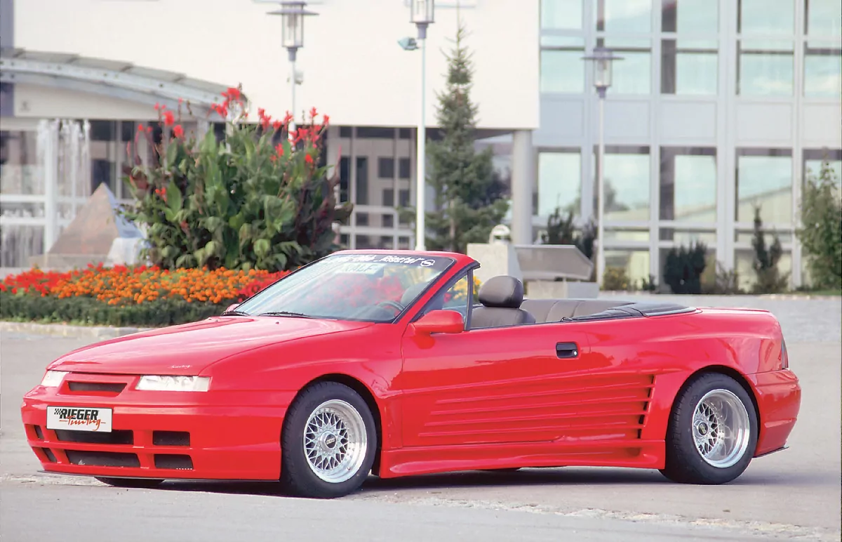 Rieger Spoilerstoßstange Breitbau III für Opel Calibra (A) - 3-tür. 03.90- carbon optik