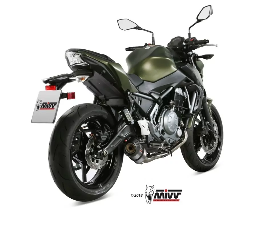 MIVV Komplettanlage Oval Titan KAWASAKI Z650/Ninja 650 17-21