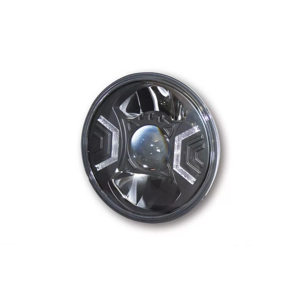 HIGHSIDER pro 7 Zoll Hauptscheinwerfereinsatz Typ 2 LED Schwarz E-Geprüft (1Stck)