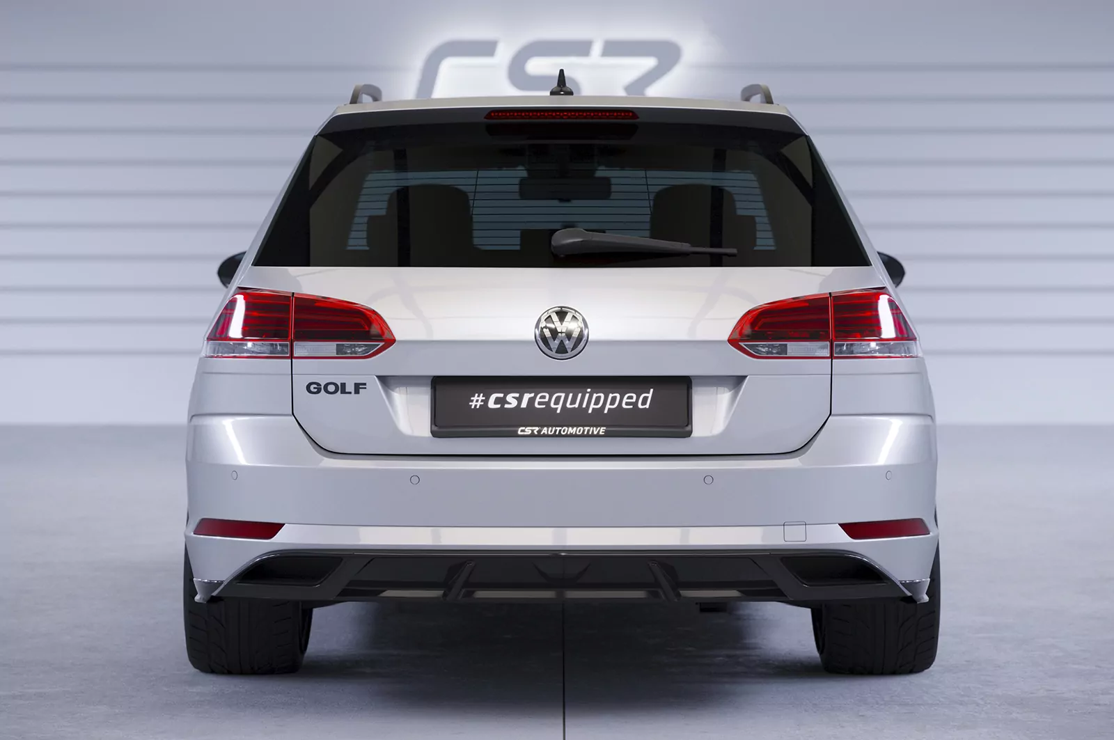 Heckansatz für VW Golf 7 Variant (Facelift) HA241 Strukturiert (schwarz matt)