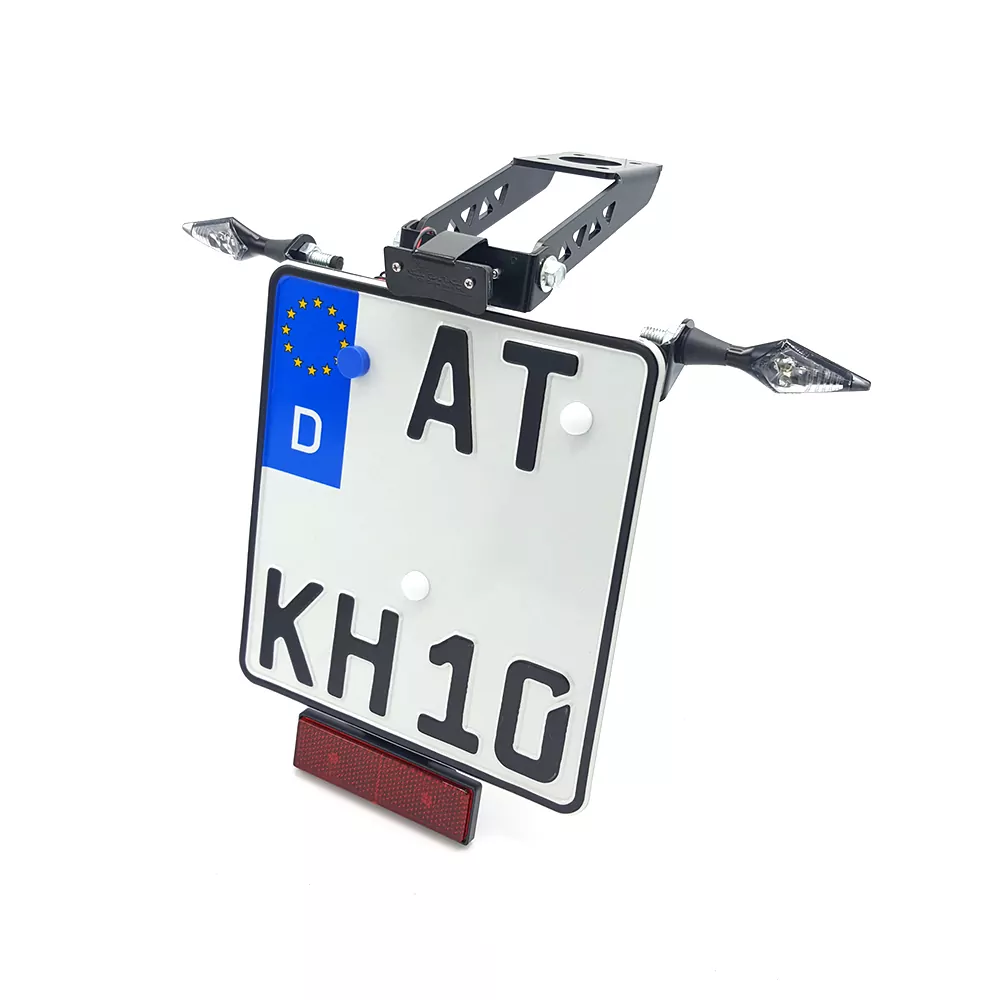 alpha Technik Kennzeichenhalter für Yamaha YZF-R6,YZF600; Typ RJ27; Modelljahr 2017-