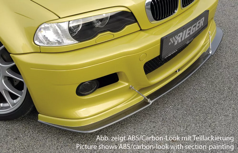 Rieger Spoilerlippe für BMW 3er E46 M3 - Coupé 06.00- carbon optik