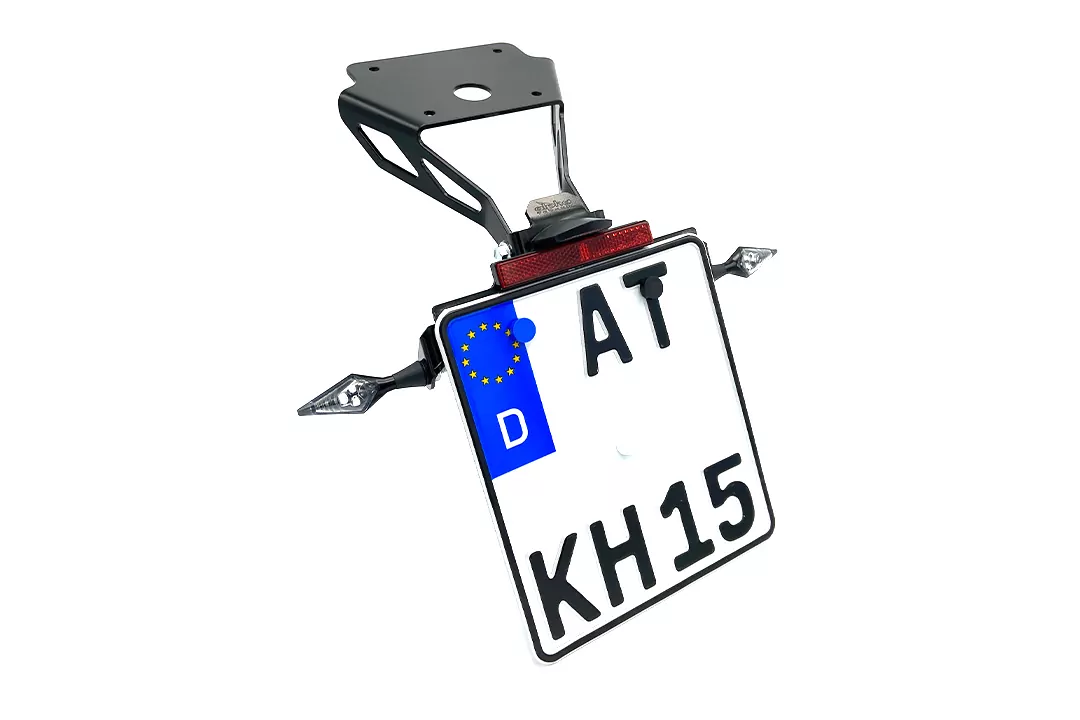 alpha Technik Kennzeichenhalter für Kawasaki Z650RS ab Modelljahr 2022- Typ ER650M / ER650MA2