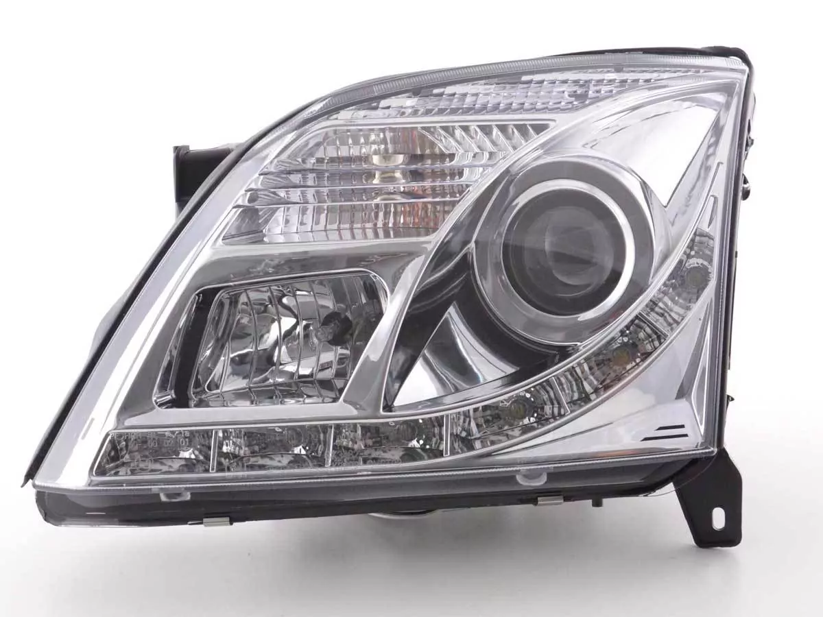 Scheinwerfer Set Daylight LED Tagfahrlicht Opel Vectra C Bj. 2002-2005 chrom