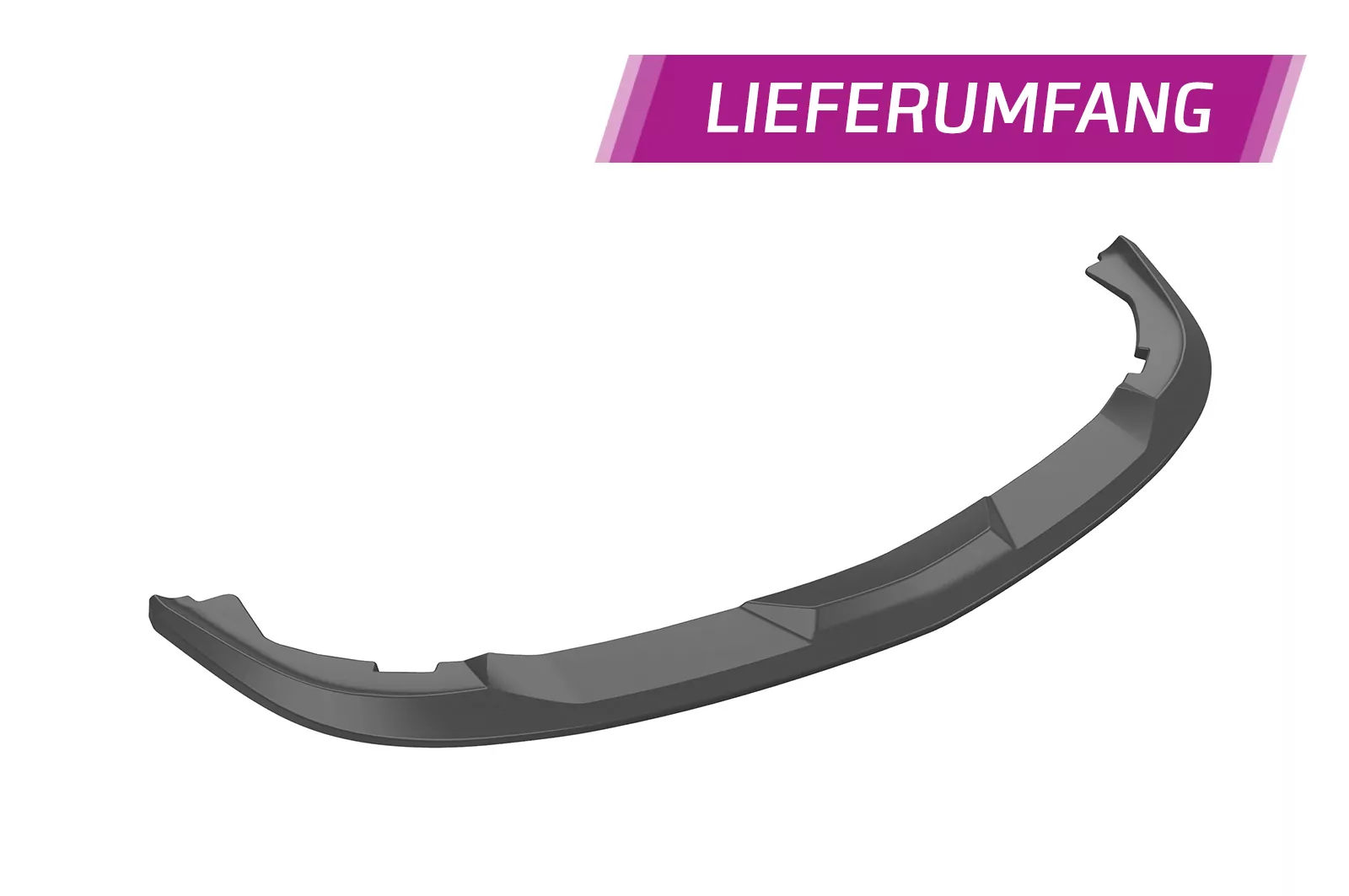 Cup-Spoilerlippe mit ABE für Mercedes Benz SL-Klasse R230 CSL427 Strukturiert (schwarz matt)