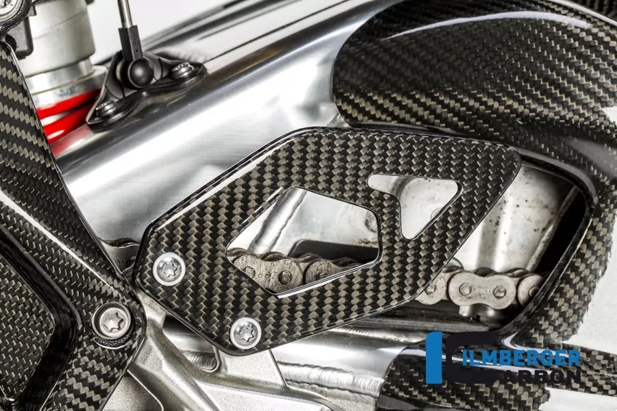 Ilmberger Carbon Fersenschutz linke Seite Carbon