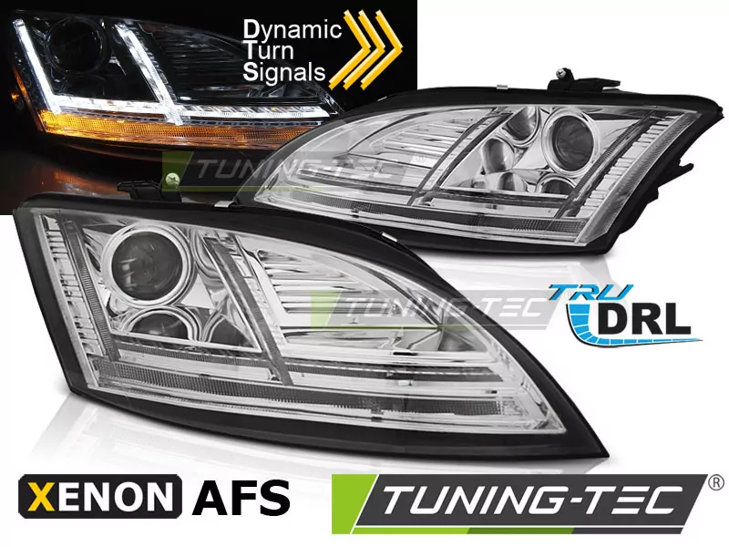 XENON HEADLIGHTS LED DRL CHROME SEQ fits AUDI TT 10-14 8Jwith AFS