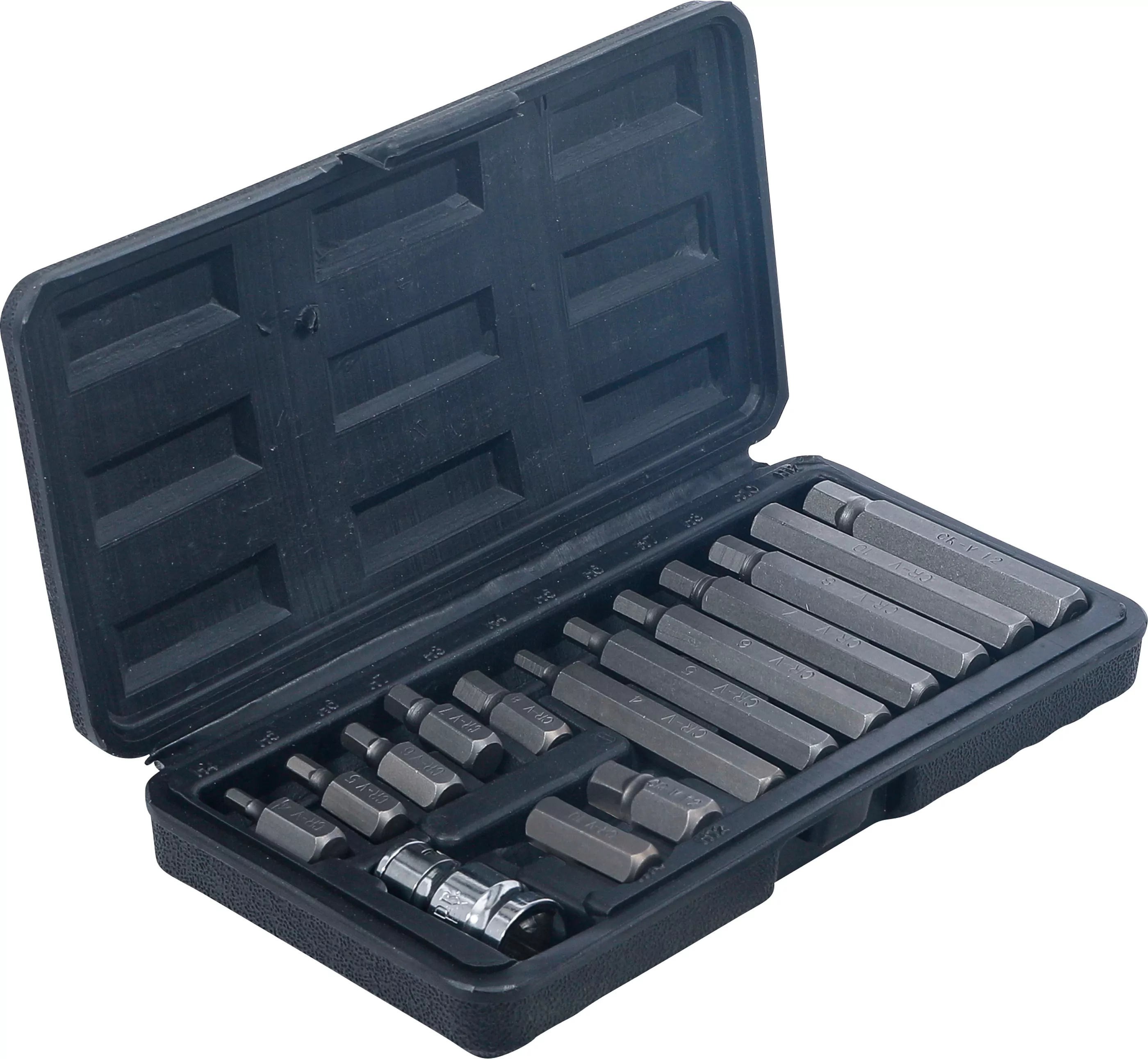 Bit-Satz | Antrieb Außensechskant 10 mm (3/8") | Innensechskant 15-tlg.