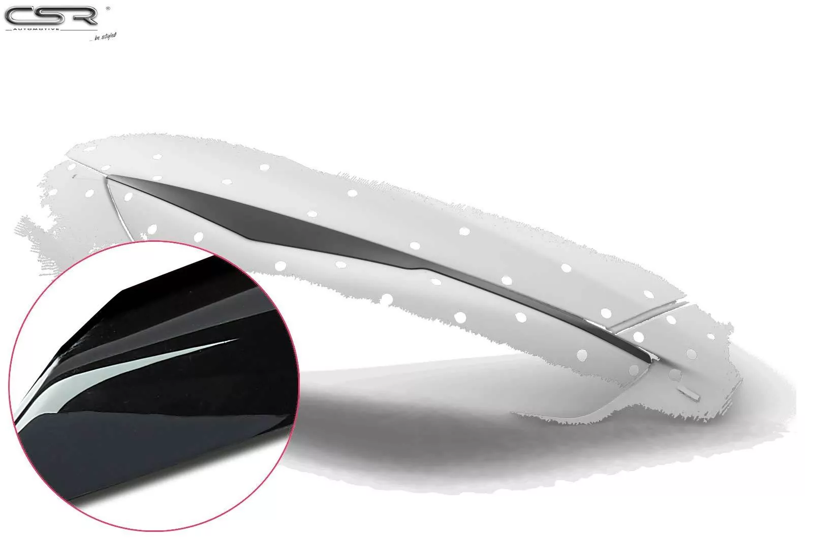 Scheinwerferblenden Glossy für Ford Focus MK3 Facelift Glossy (schwarz hochglanz)