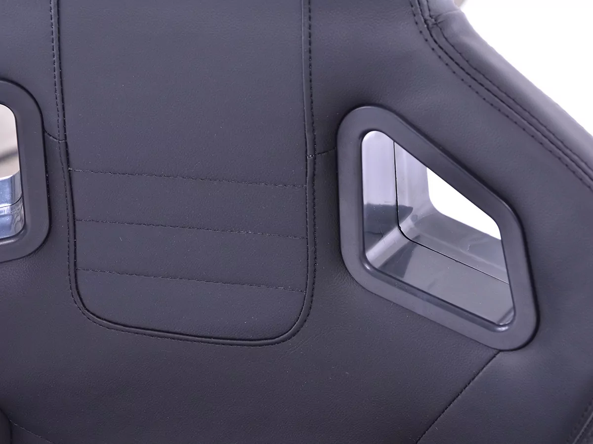 FK Sportsitze Auto Halbschalensitze Set Stuttgart Kunstleder schwarz