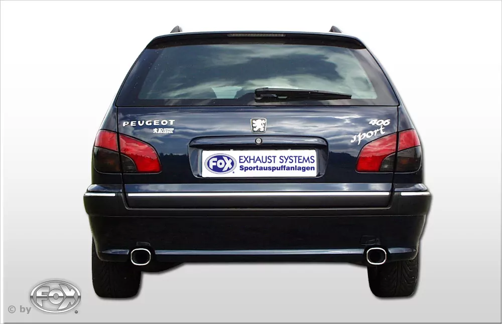 Peugeot 406 Break  Endschalldämpfer Ausgang rechts/links - 93x79 Typ 71 rechts/links