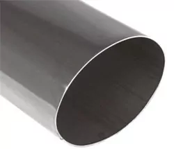 Anschweißendrohr Typ 34  115x85 mm / Länge: 300 mm - oval / uneingerollt / gerade / ohne Absorber
