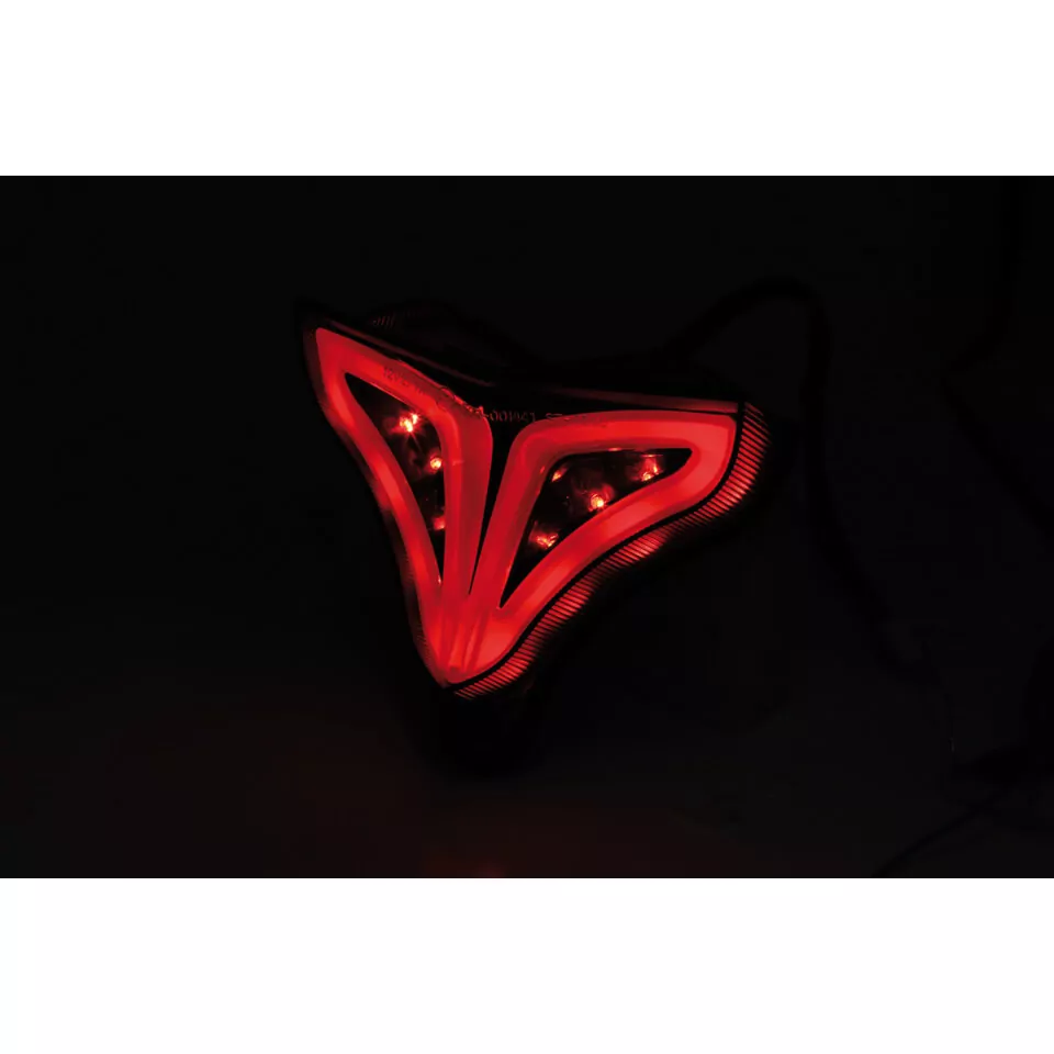 HIGHSIDER smart LED Rücklicht Schwarz Yamaha Style, E-geprüft (1Stck)