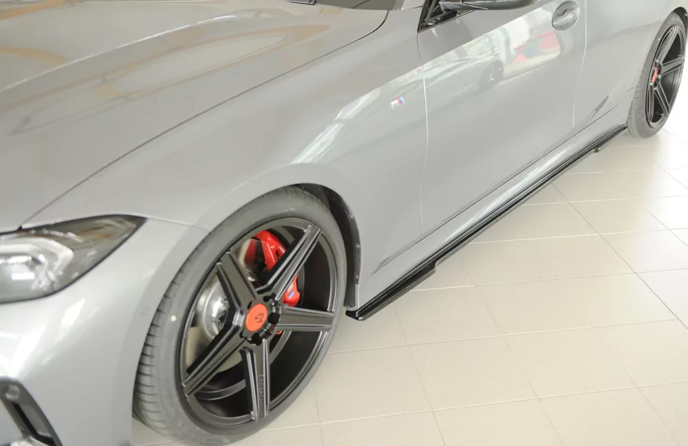 Rieger Seitenschweller links ansatz glanz schwarz für BMW 3er G21  (G3K) Touring 07.22- (ab Facelift) LCI