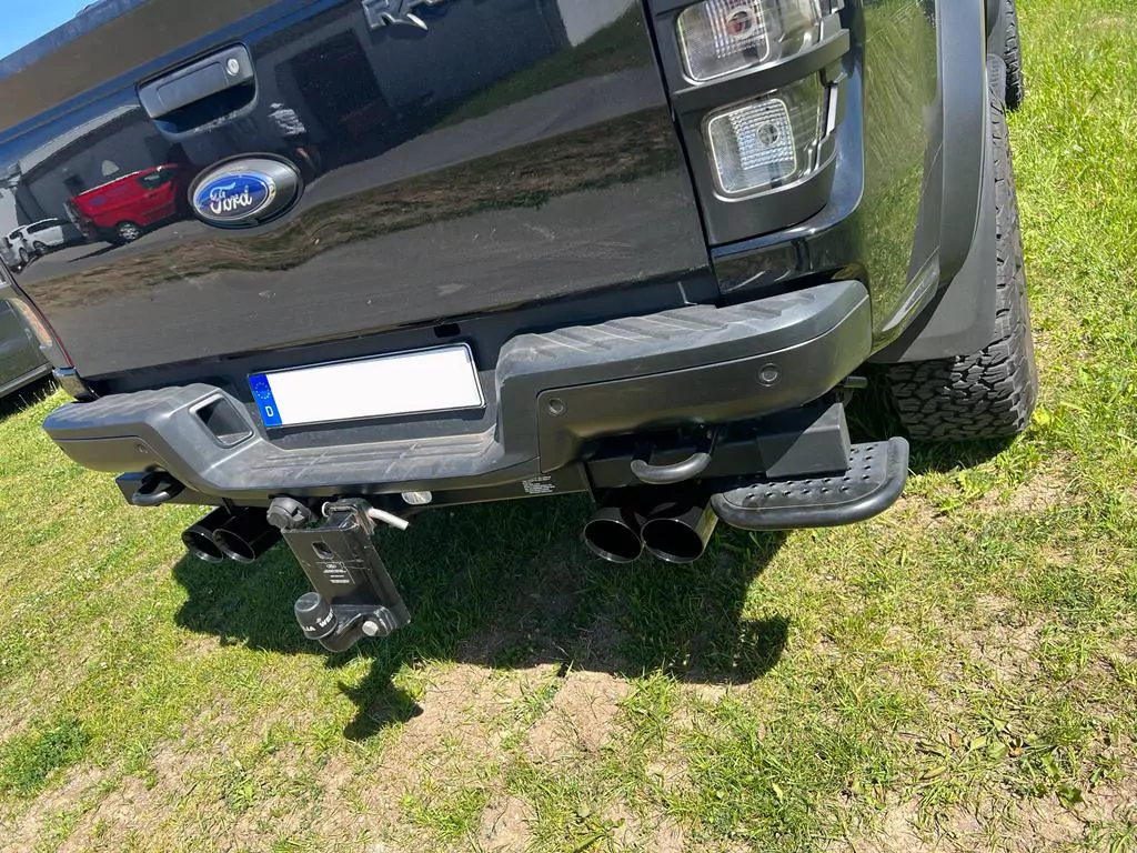Ford Raptor - Doppelkabine Endschalldämpfer Sidepipe, Ausgang rechts/links - 2x100 Typ 25 rechts/links schwarz emalliert
