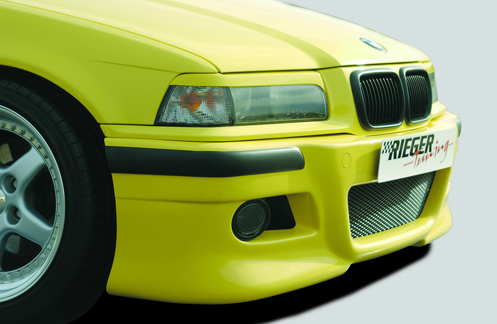 Rieger Spoilerstoßstange M3-Look für BMW 3er E36 - Coupé  -> inkl. 2 Rieger Lüftungsschächte carbon optik