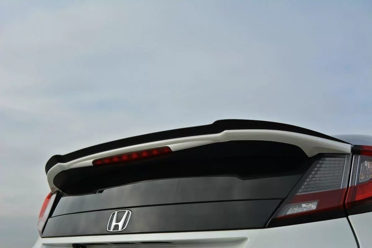 Spoiler CAP Passend Für Passend Für Honda Civic Mk9 FL Schwarz Hochglanz Schwarz Hochglanz