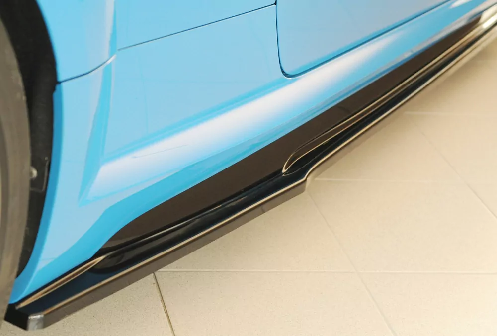 Rieger Seitenschweller rechts ansatz (ca. 19mm) glanz schwarz für Audi TT RS (8J/8J1-FV/8S) Coupé 09.18- (ab Facelift)