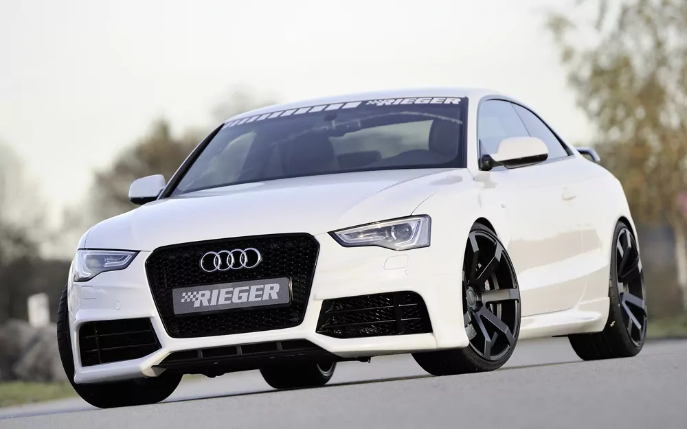 Kühlergrill Audi RS5 (B8), schwarz glänzend glanz schwarz für Audi A5 S5 (B8/B81) Cabrio 10.11-06.16 (ab Facelift)