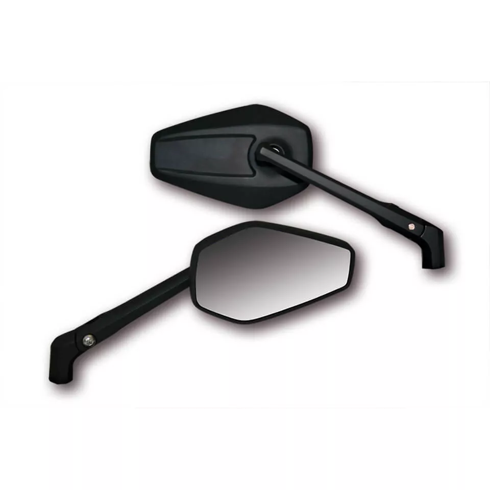 HIGHSIDER smart Handlebar Mirror Booster 2 Black (Pair)
