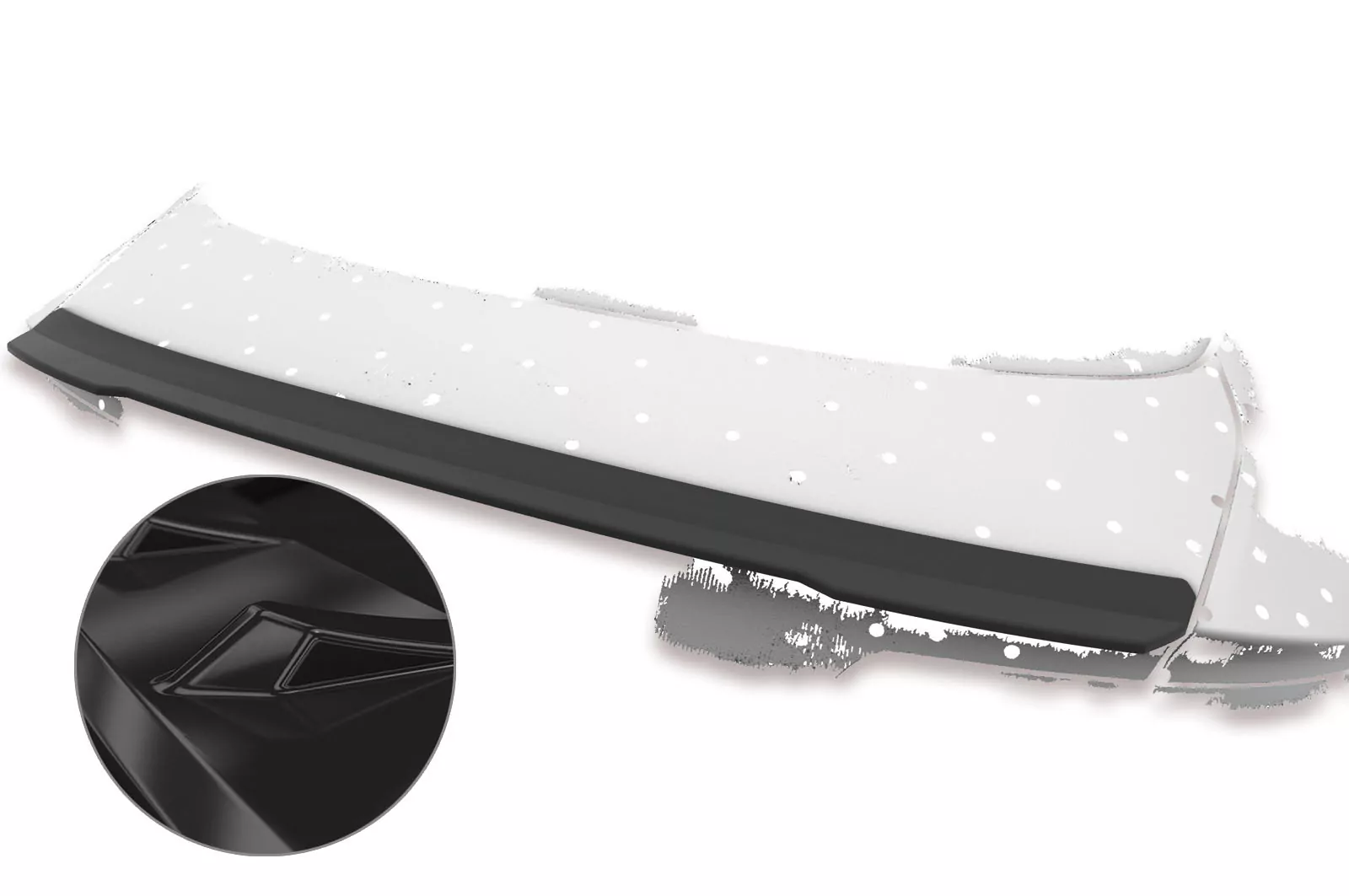 Heckflügel mit ABE für Audi A5 / S5 8T Sportback Glossy (schwarz hochglanz)