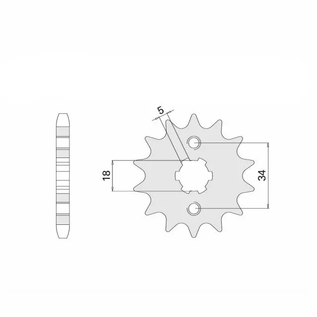 Ritzel 17 Zähne Teilung 428